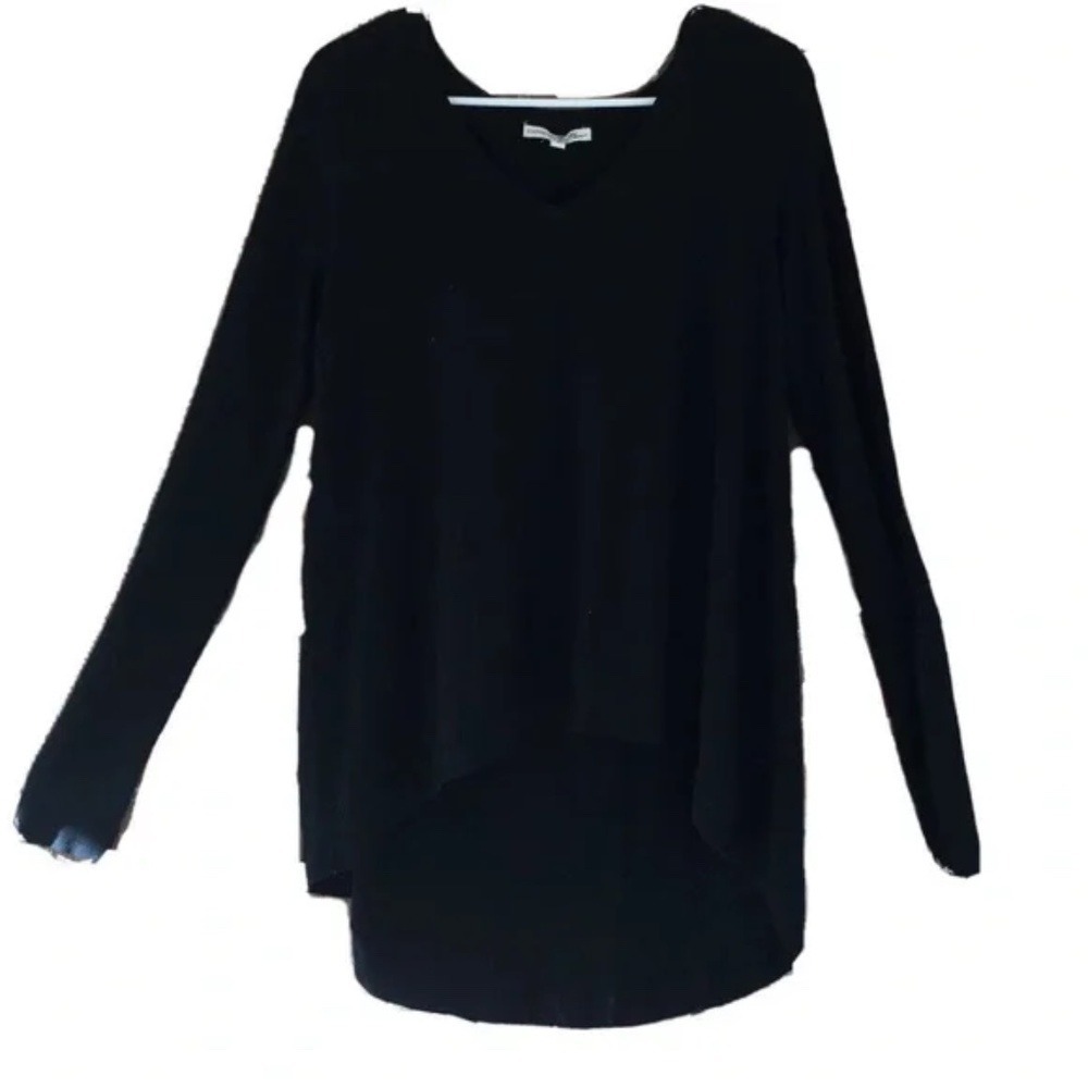 EXPRESS One Eleven Black Long Sleeve Tunic Blouse Size Small